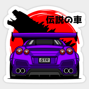 Purple GTR R35 Rear Sticker